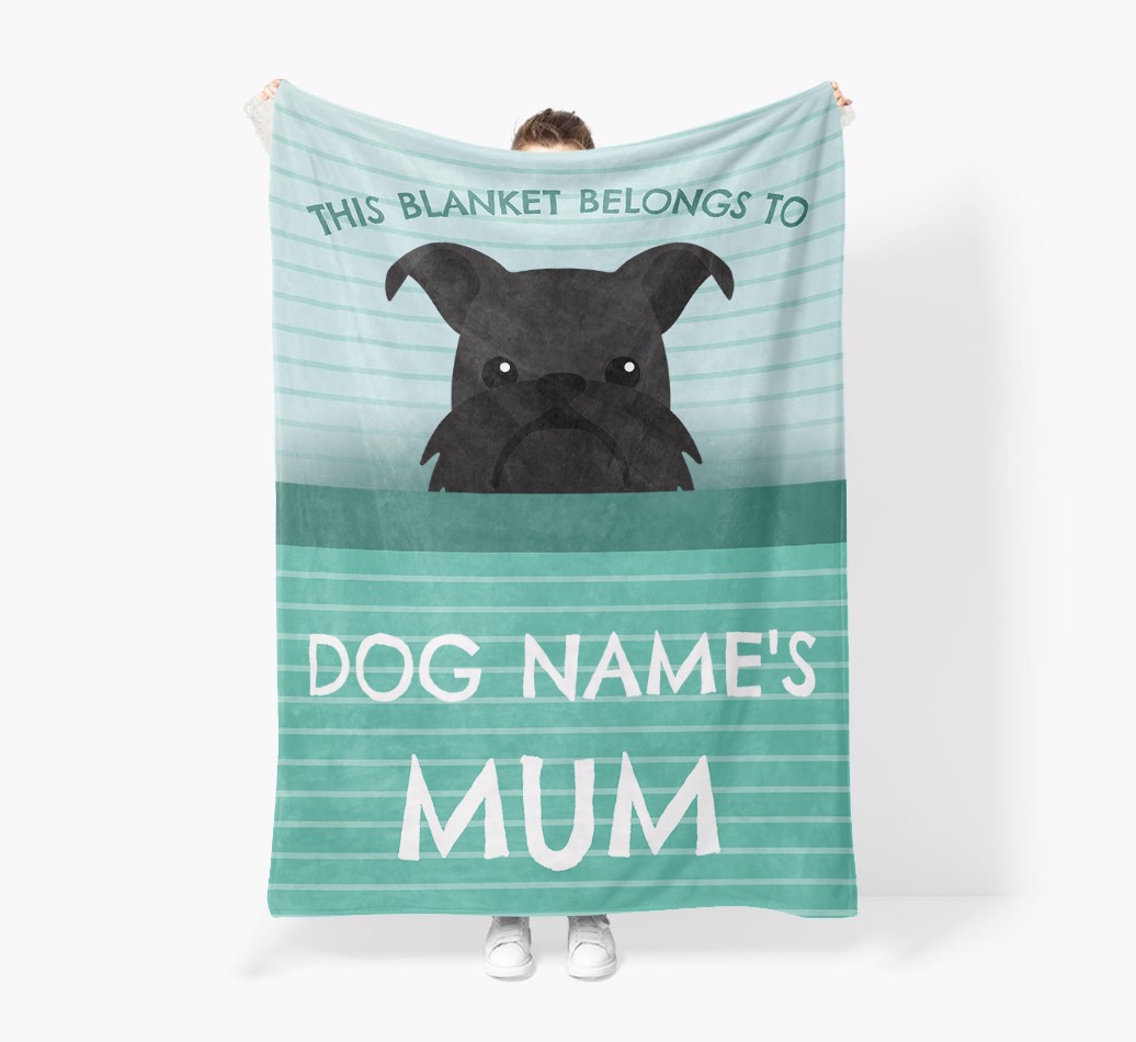 'This Blanket Belongs To...' - Personalised {breedFullName} Blanket: Premium Sherpa Fleece