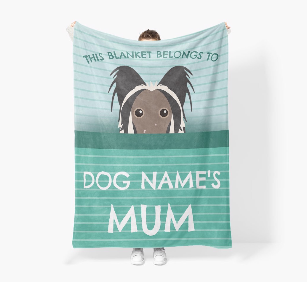 'This Blanket Belongs To...' - Personalised {breedFullName} Blanket: Premium Sherpa Fleece