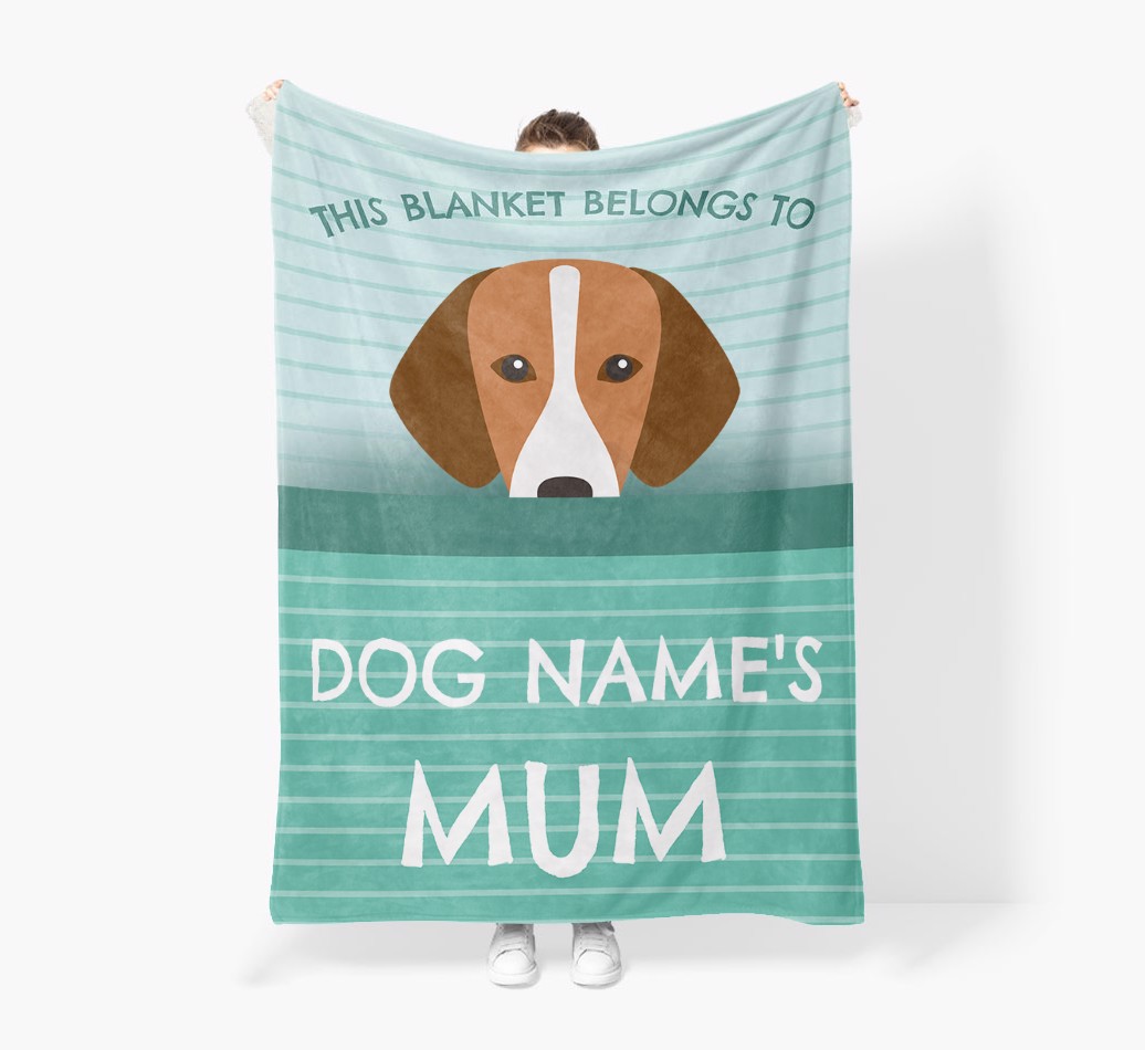 'This Blanket Belongs To...' - Personalised {breedFullName} Blanket: Premium Sherpa Fleece