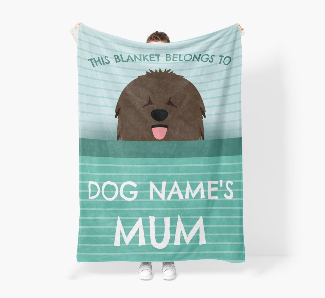 'This Blanket Belongs To...' - Personalised {breedFullName} Blanket: Premium Sherpa Fleece