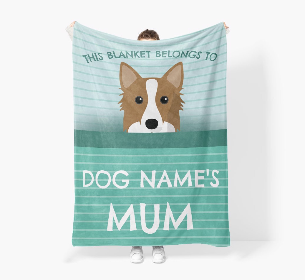 'This Blanket Belongs To...' - Personalised {breedFullName} Blanket: Premium Sherpa Fleece