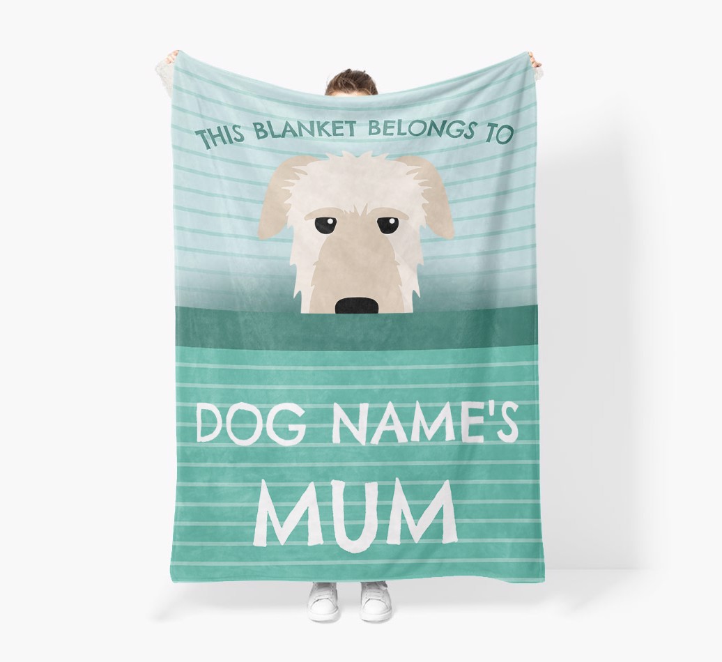 'This Blanket Belongs To...' - Personalised {breedFullName} Blanket: Premium Sherpa Fleece