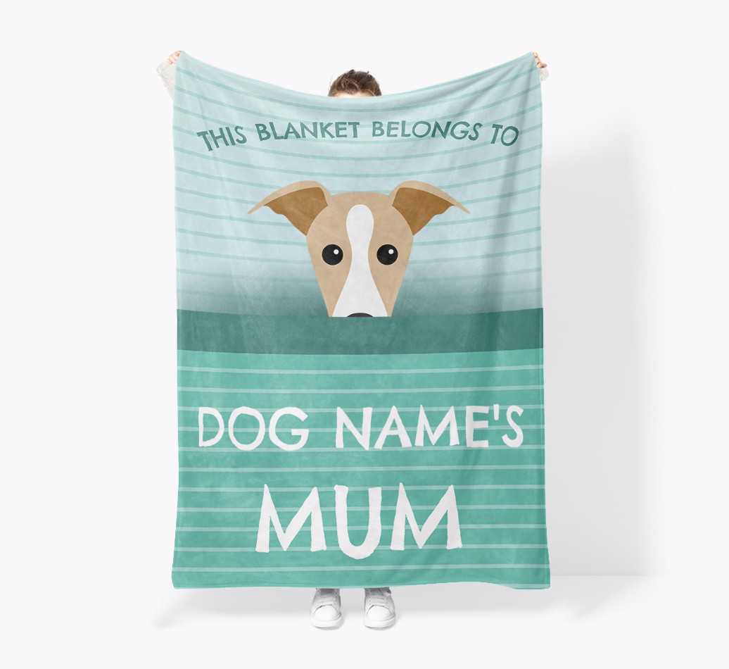 'This Blanket Belongs To...' - Personalised {breedFullName} Blanket: Premium Sherpa Fleece