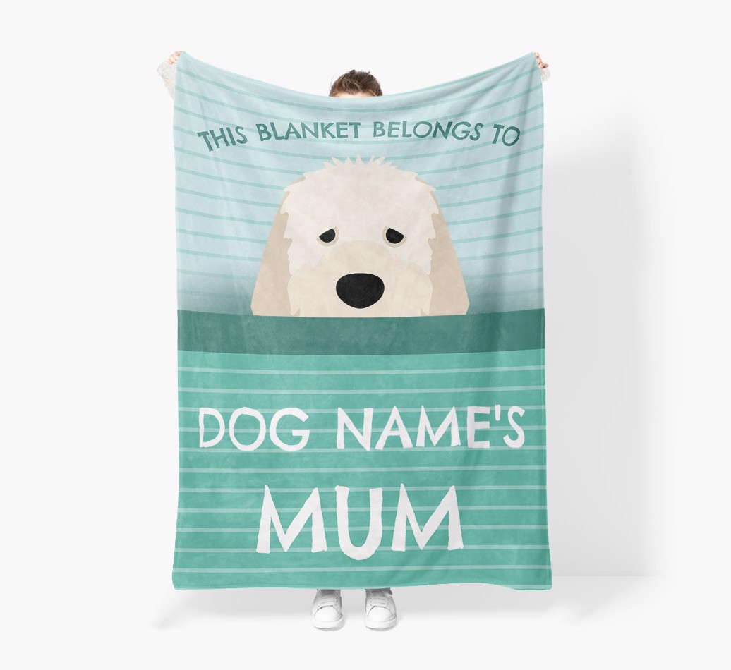 'This Blanket Belongs To...' - Personalised {breedFullName} Blanket: Premium Sherpa Fleece