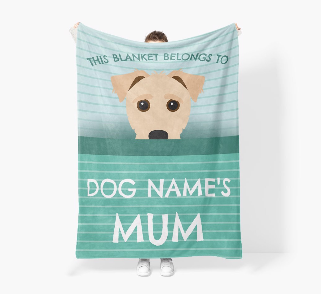 'This Blanket Belongs To...' - Personalised {breedFullName} Blanket: Premium Sherpa Fleece