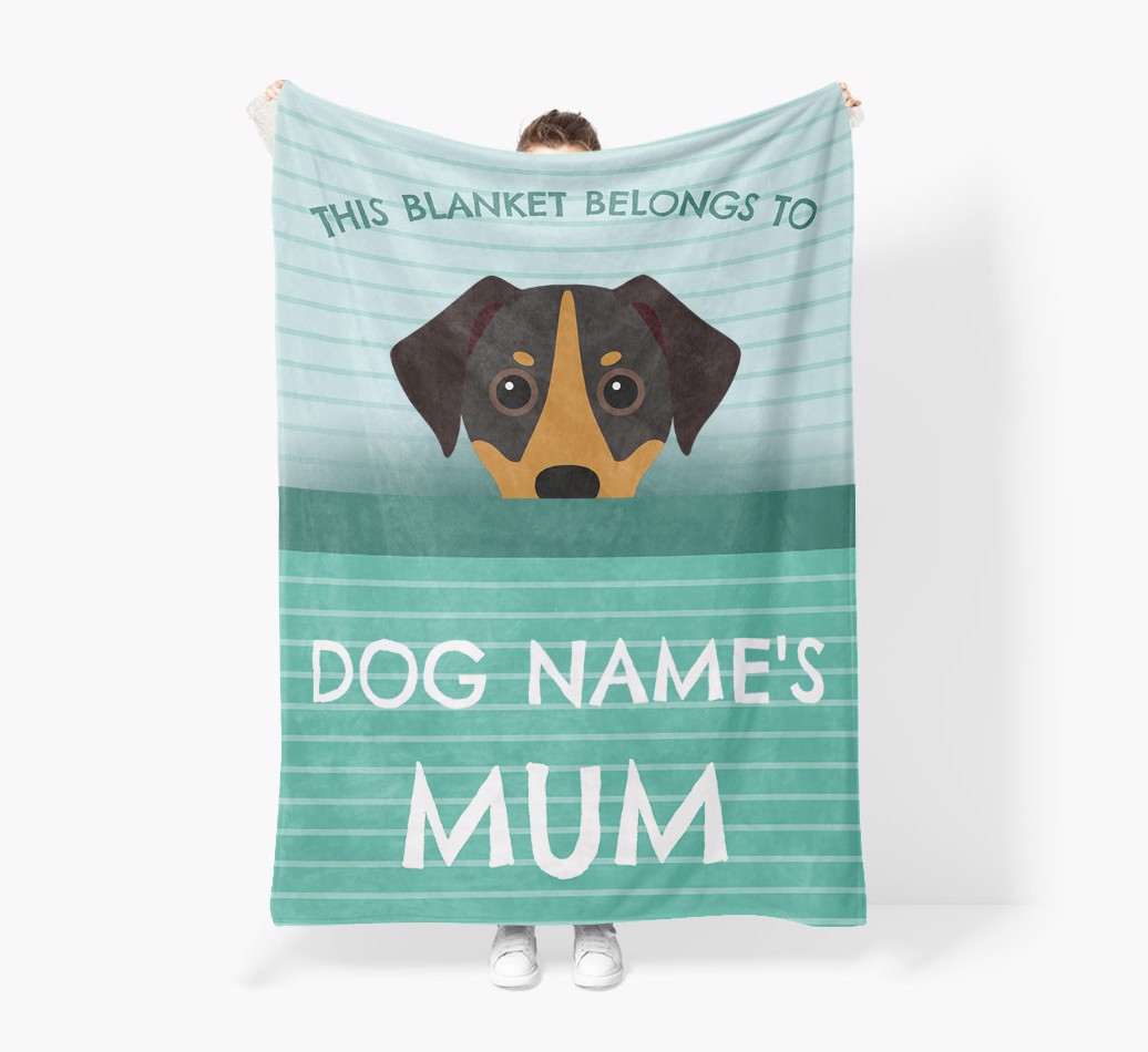 'This Blanket Belongs To...' - Personalised {breedFullName} Blanket: Premium Sherpa Fleece