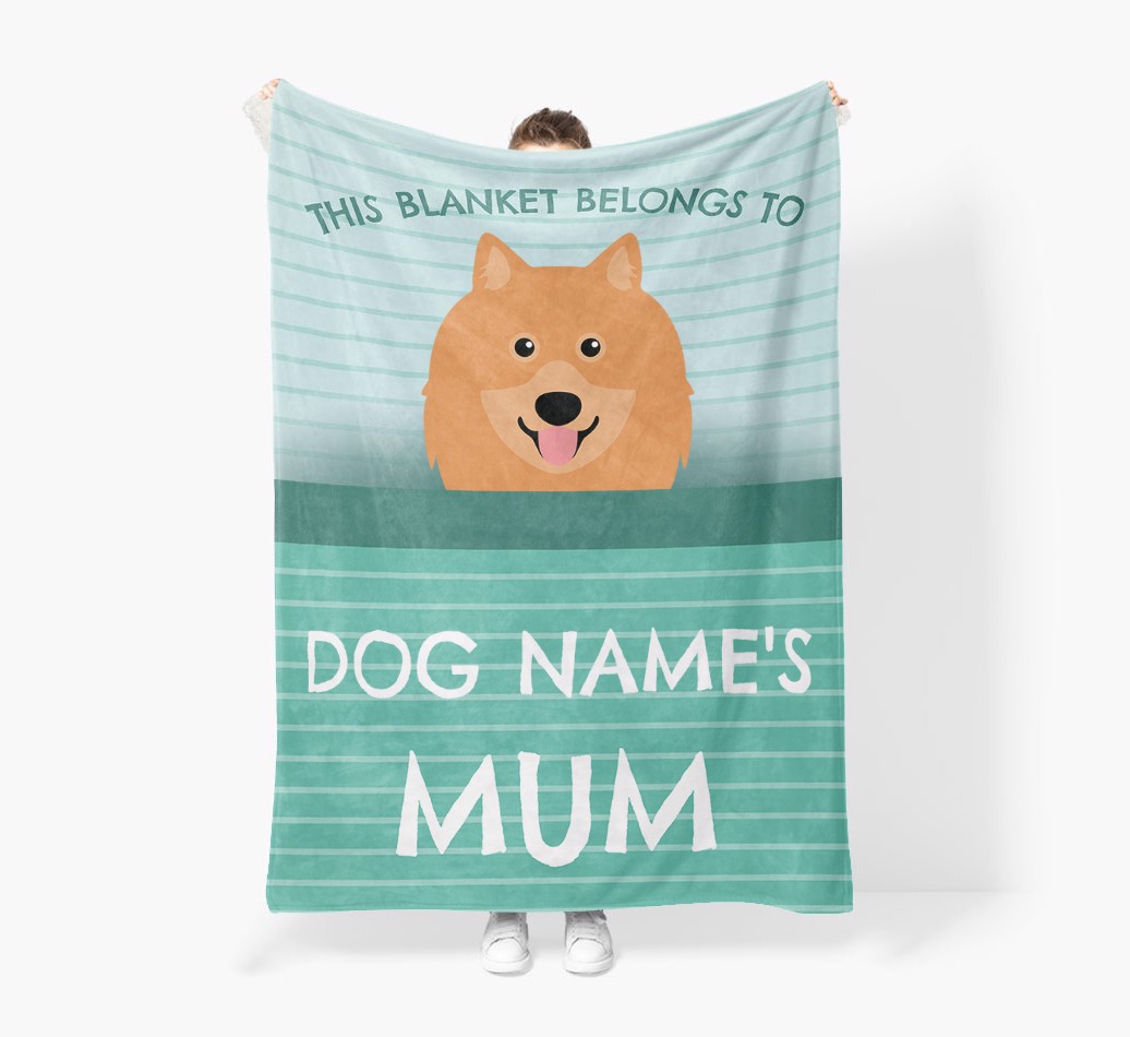 'This Blanket Belongs To...' - Personalised {breedFullName} Blanket: Premium Sherpa Fleece