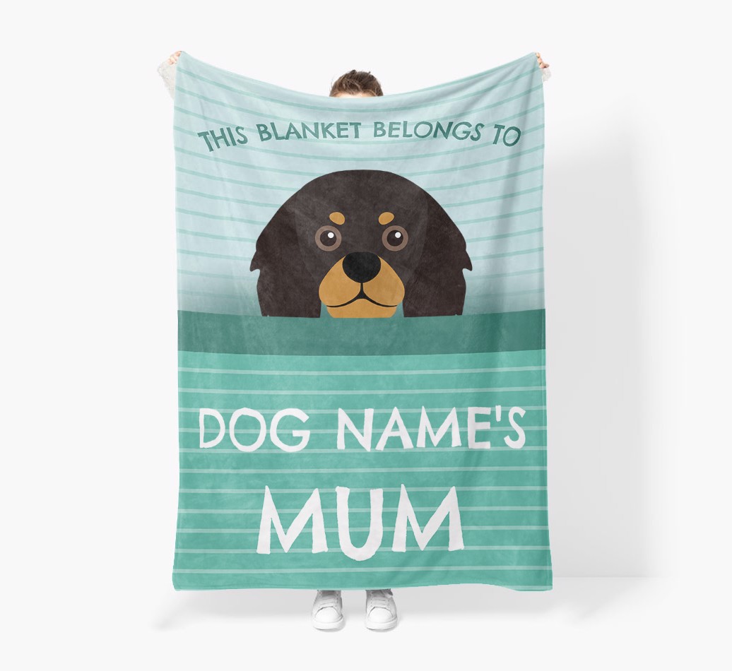 'This Blanket Belongs To...' - Personalised {breedFullName} Blanket: Premium Sherpa Fleece