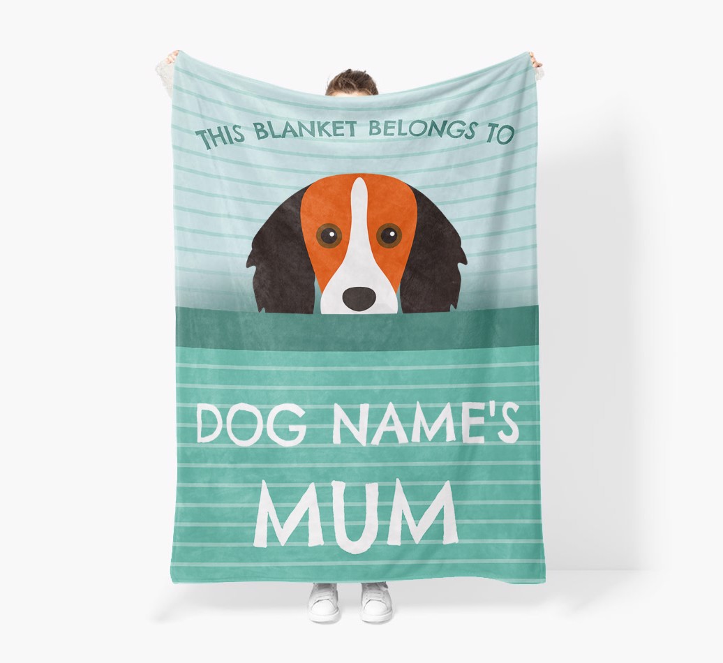 'This Blanket Belongs To...' - Personalised {breedFullName} Blanket: Premium Sherpa Fleece