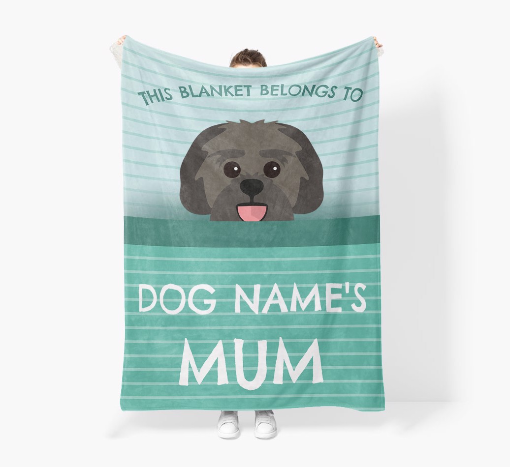 'This Blanket Belongs To...' - Personalised {breedFullName} Blanket: Premium Sherpa Fleece