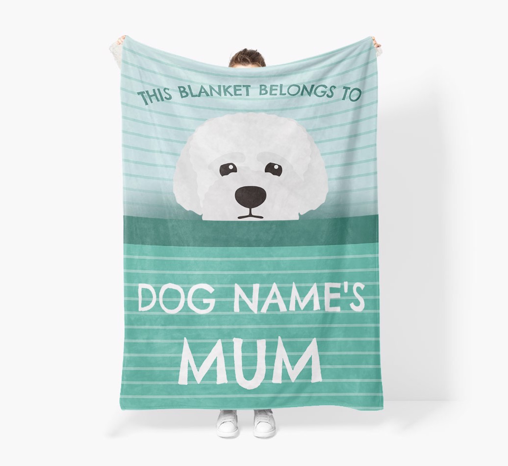 'This Blanket Belongs To...' - Personalised {breedFullName} Blanket: Premium Sherpa Fleece
