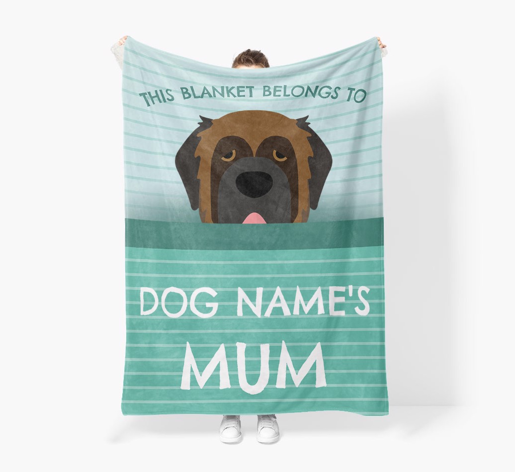 'This Blanket Belongs To...' - Personalised {breedFullName} Blanket: Premium Sherpa Fleece
