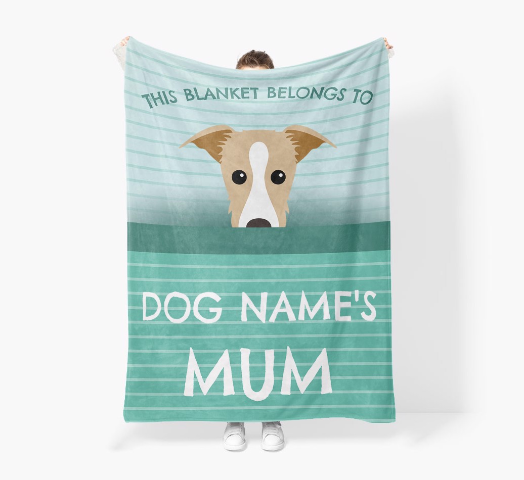 'This Blanket Belongs To...' - Personalised {breedFullName} Blanket: Premium Sherpa Fleece