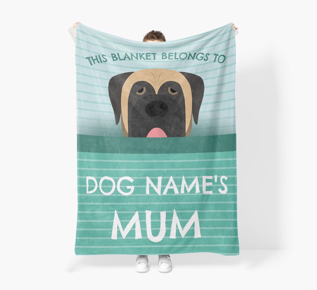 'This Blanket Belongs To...' - Personalised {breedFullName} Blanket: Premium Sherpa Fleece