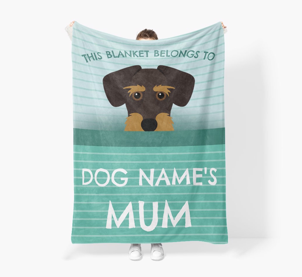 'This Blanket Belongs To...' - Personalised {breedFullName} Blanket: Premium Sherpa Fleece