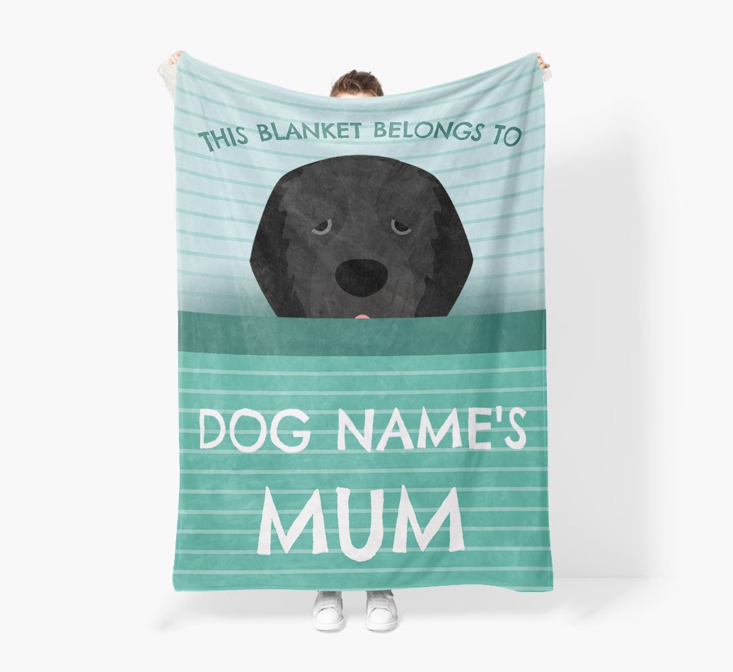 'This Blanket Belongs To...' - Personalised {breedFullName} Blanket: Premium Sherpa Fleece