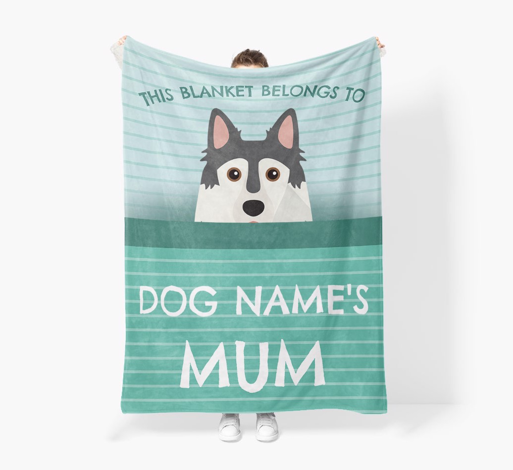 'This Blanket Belongs To...' - Personalised {breedFullName} Blanket: Premium Sherpa Fleece