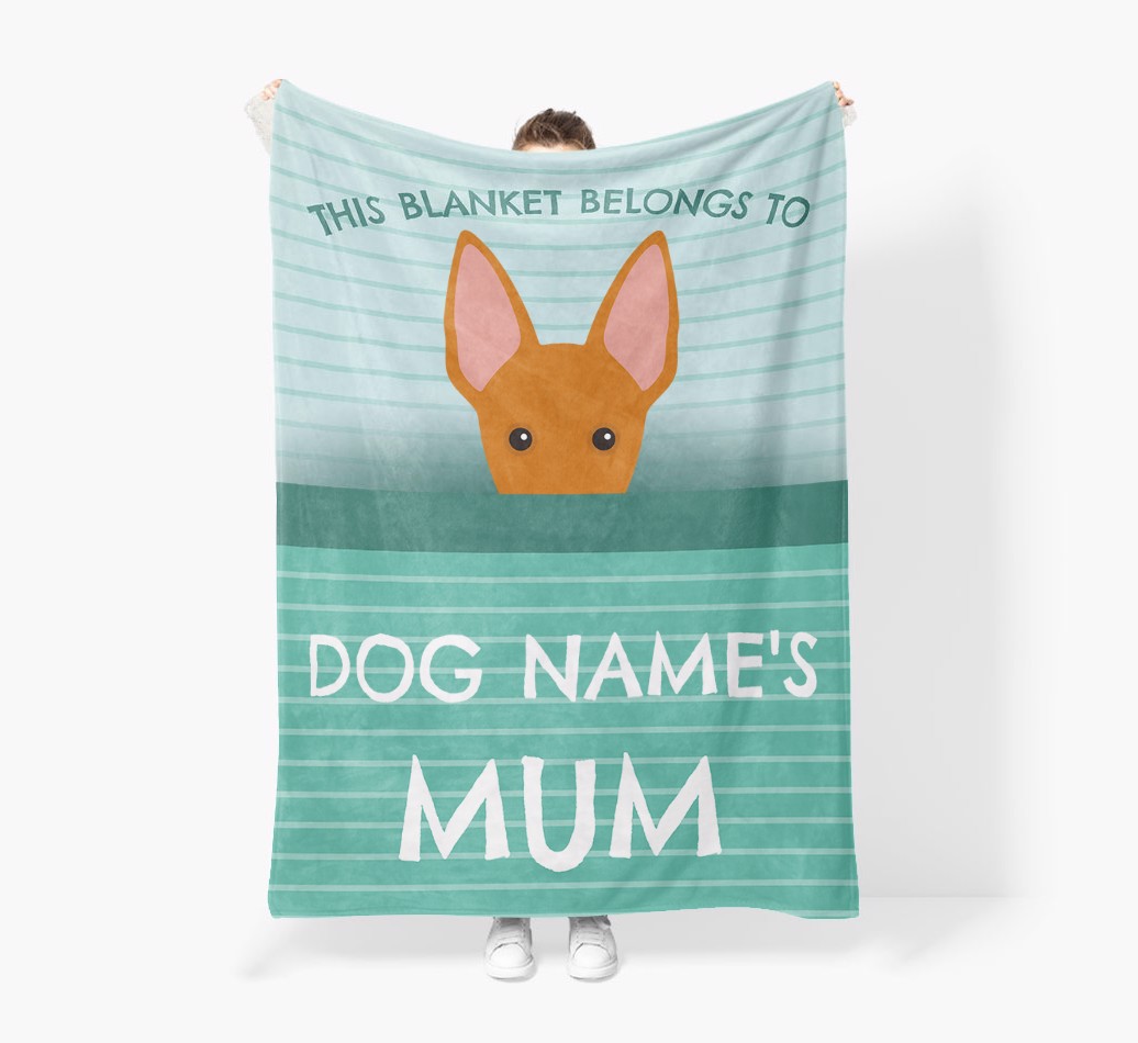 'This Blanket Belongs To...' - Personalised {breedFullName} Blanket: Premium Sherpa Fleece