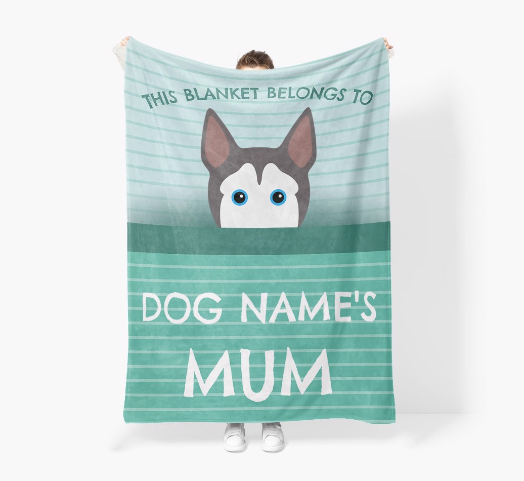'This Blanket Belongs To...' - Personalised {breedFullName} Blanket: Premium Sherpa Fleece