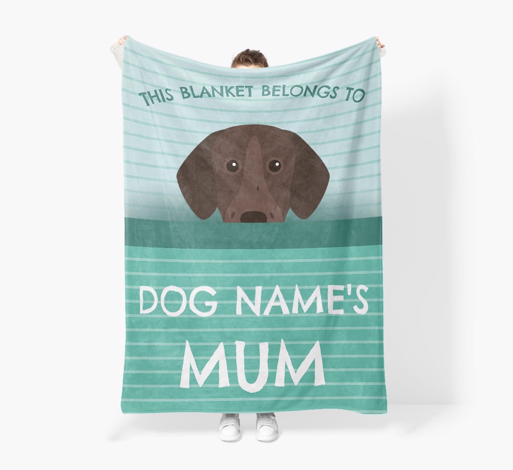 'This Blanket Belongs To...' - Personalised {breedFullName} Blanket: Premium Sherpa Fleece