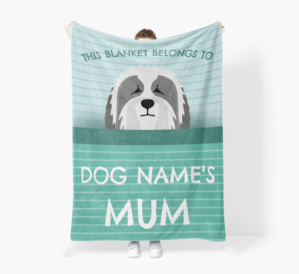 'This Blanket Belongs To...' - Personalised {breedFullName} Blanket: Premium Sherpa Fleece