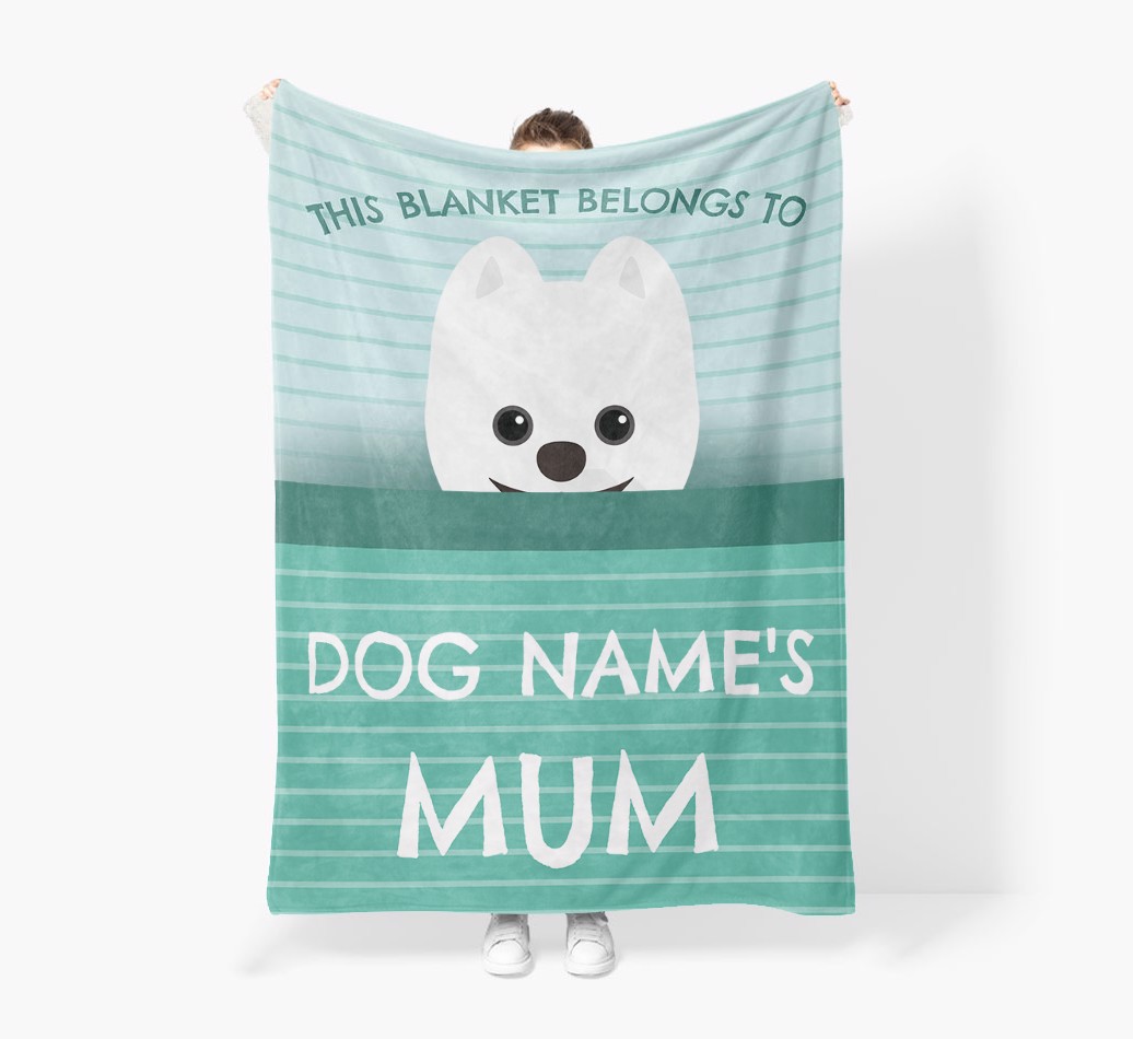 'This Blanket Belongs To...' - Personalised {breedFullName} Blanket: Premium Sherpa Fleece