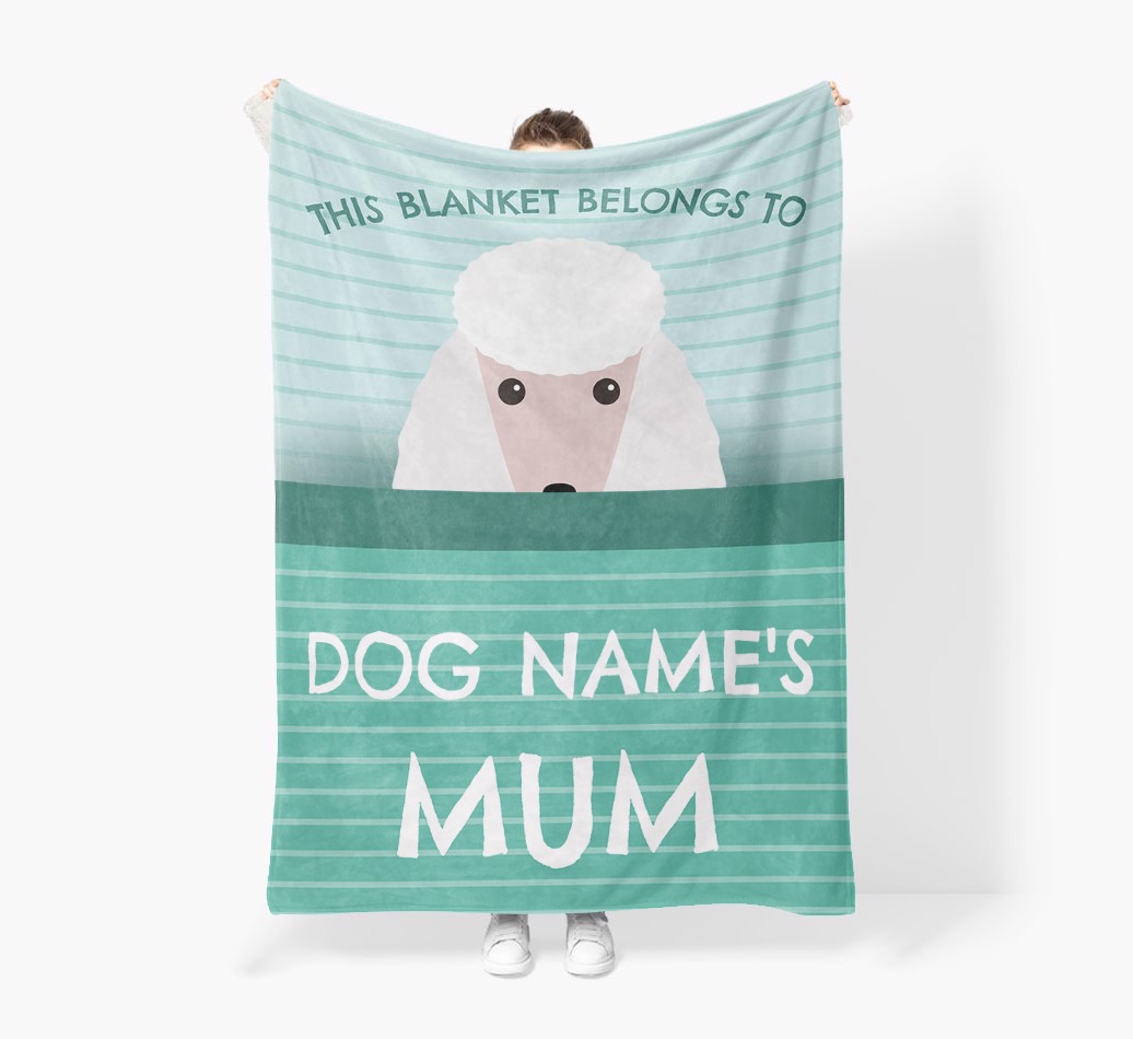 'This Blanket Belongs To...' - Personalised {breedFullName} Blanket: Premium Sherpa Fleece