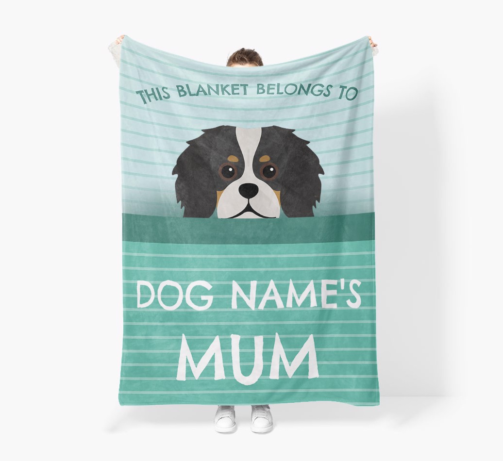 'This Blanket Belongs To...' - Personalised {breedFullName} Blanket: Premium Sherpa Fleece