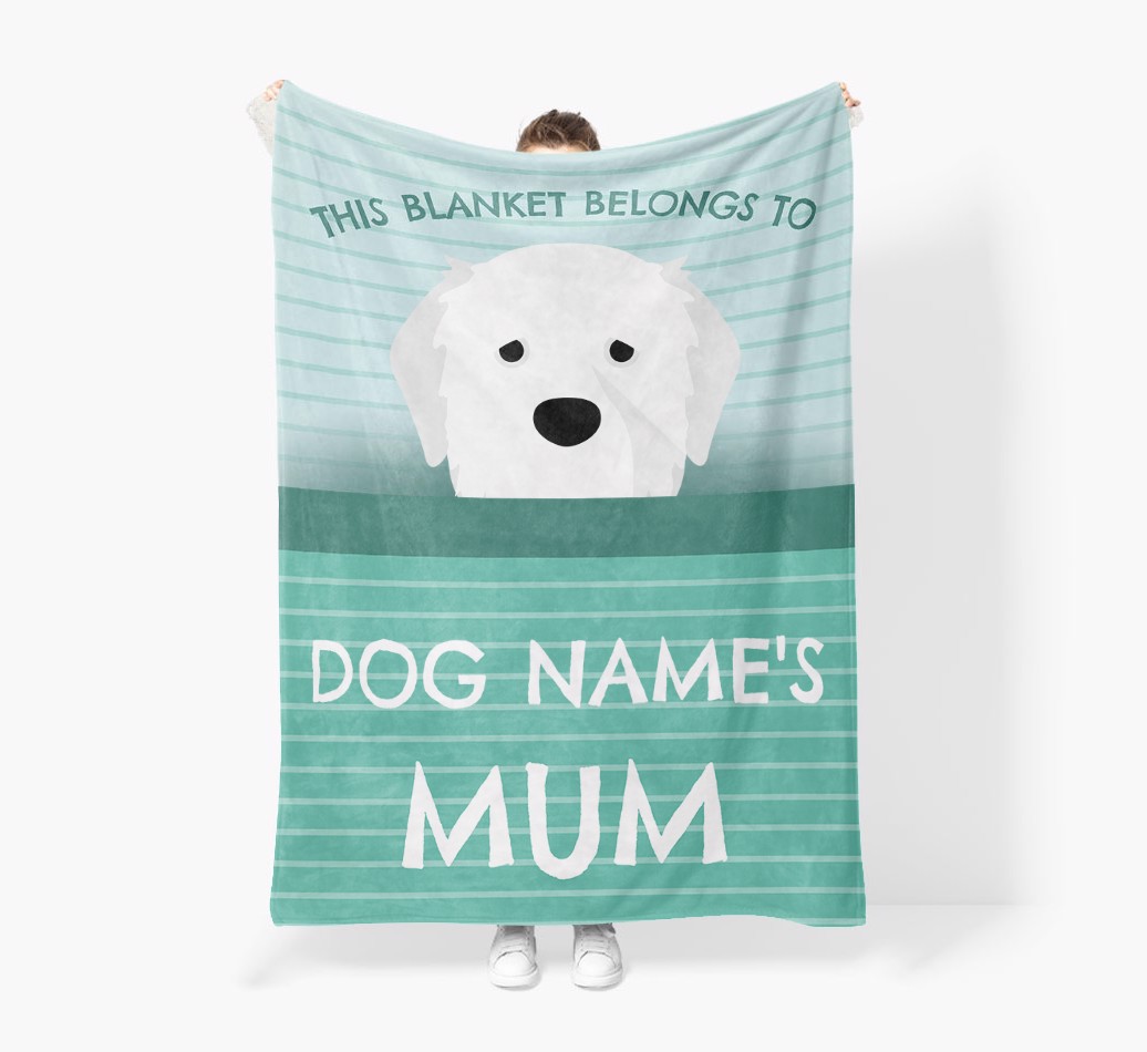 'This Blanket Belongs To...' - Personalized {breedFullName} Blanket: Premium Sherpa Fleece