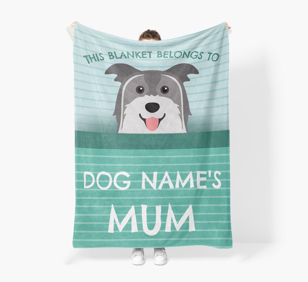 'This Blanket Belongs To...' - Personalised {breedFullName} Blanket: Premium Sherpa Fleece