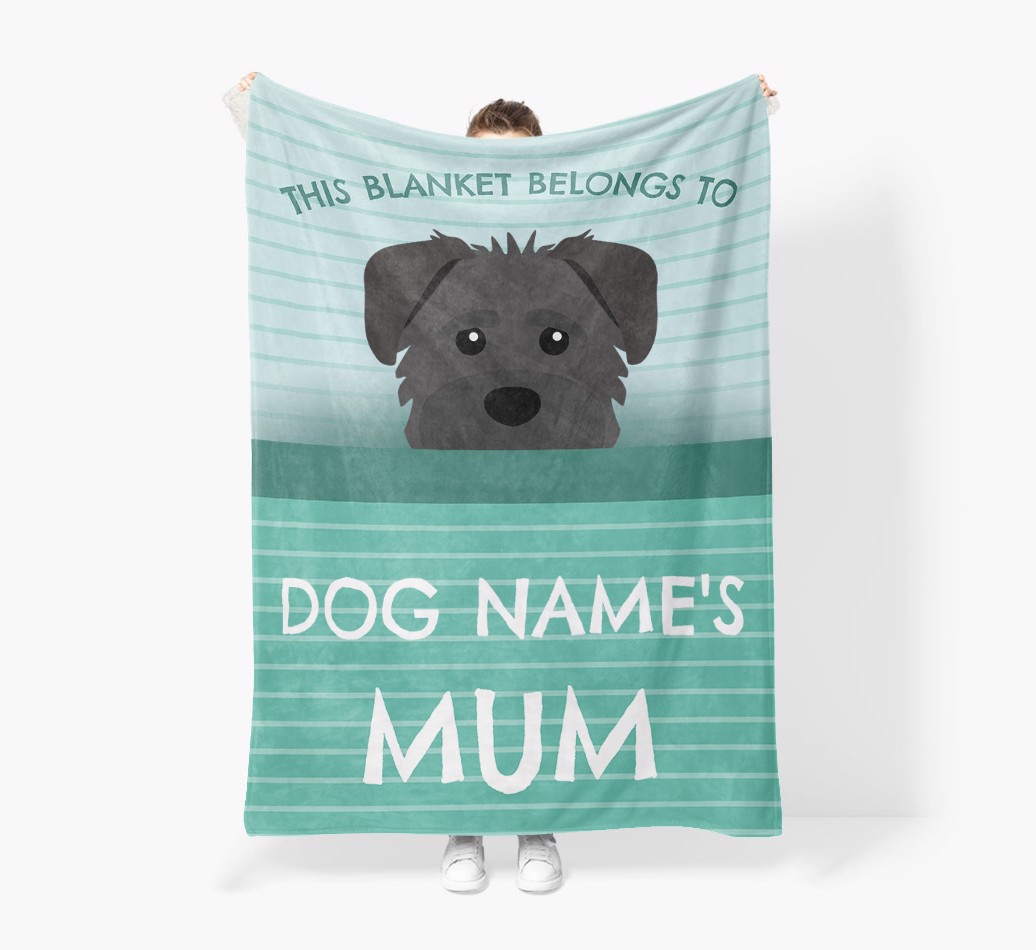 'This Blanket Belongs To...' - Personalised {breedFullName} Blanket: Premium Sherpa Fleece