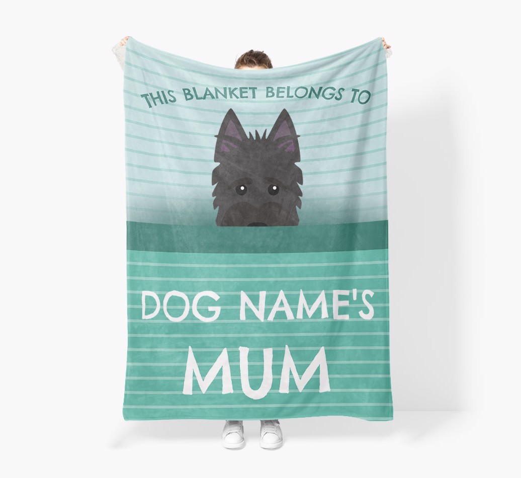 'This Blanket Belongs To...' - Personalised {breedFullName} Blanket: Premium Sherpa Fleece