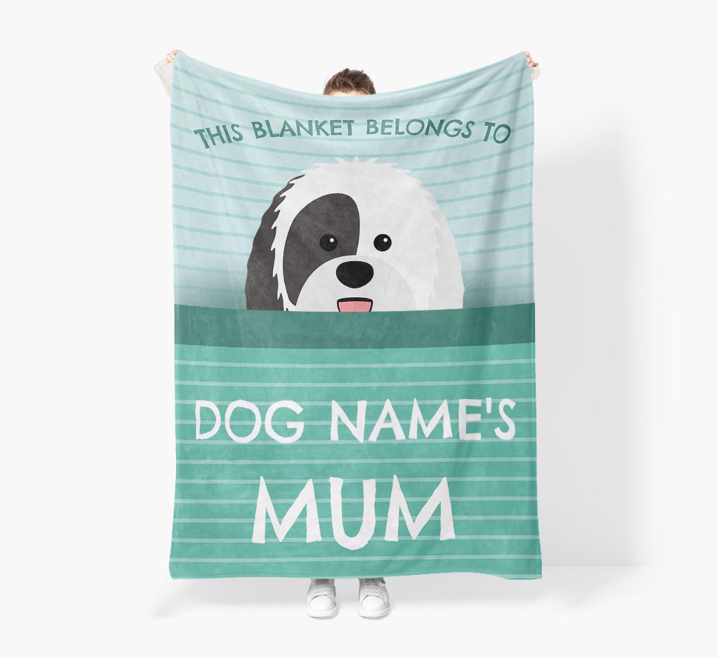 'This Blanket Belongs To...' - Personalised {breedFullName} Blanket: Premium Sherpa Fleece