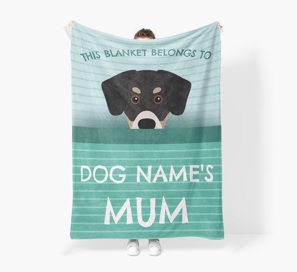 'This Blanket Belongs To...' - Personalised {breedFullName} Blanket: Premium Sherpa Fleece