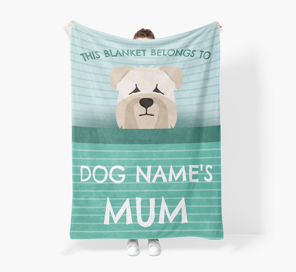 'This Blanket Belongs To...' - Personalised {breedFullName} Blanket: Premium Sherpa Fleece