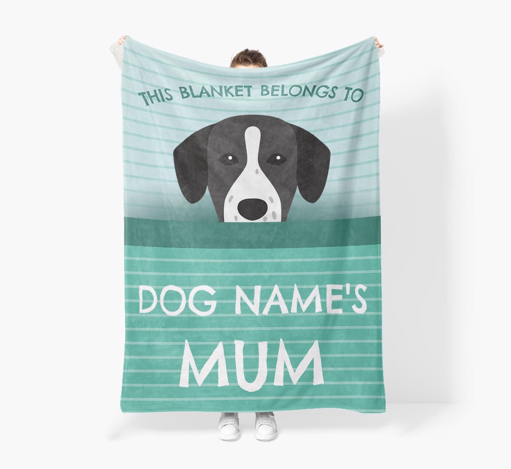 'This Blanket Belongs To...' - Personalised {breedFullName} Blanket: Premium Sherpa Fleece