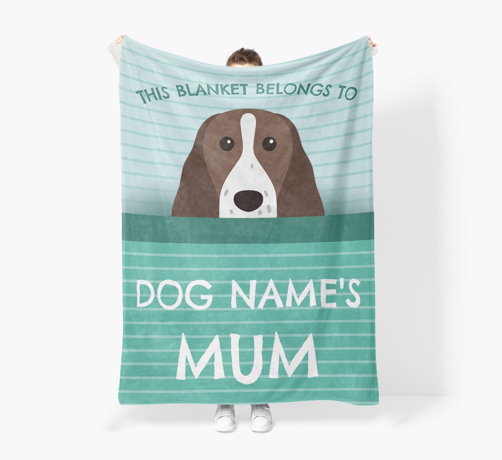 'This Blanket Belongs To...' - Personalised {breedFullName} Blanket: Premium Sherpa Fleece