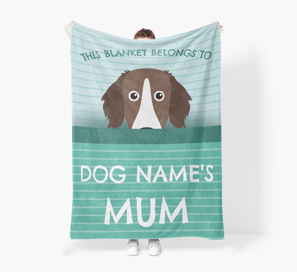 'This Blanket Belongs To...' - Personalized {breedFullName} Blanket: Premium Sherpa Fleece