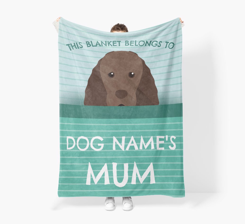 'This Blanket Belongs To...' - Personalised {breedFullName} Blanket: Premium Sherpa Fleece