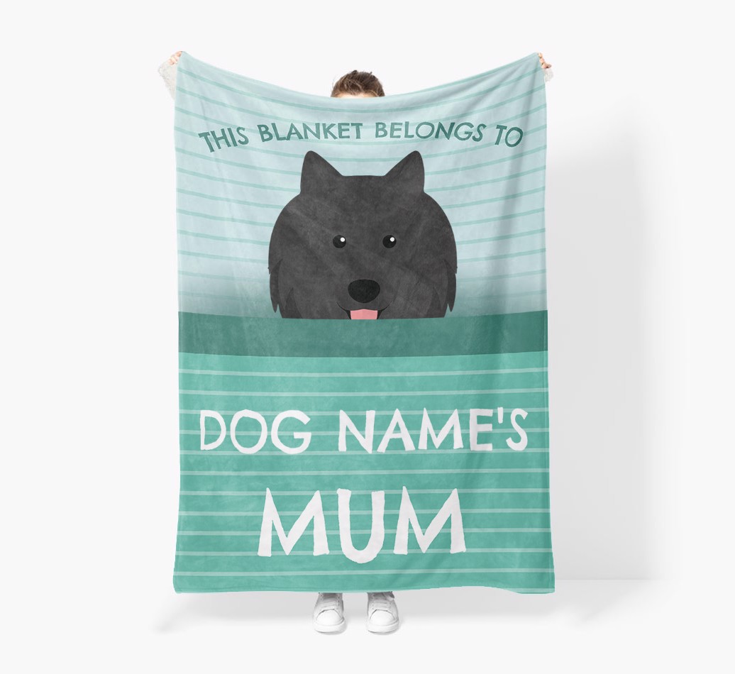 'This Blanket Belongs To...' - Personalised {breedFullName} Blanket: Premium Sherpa Fleece