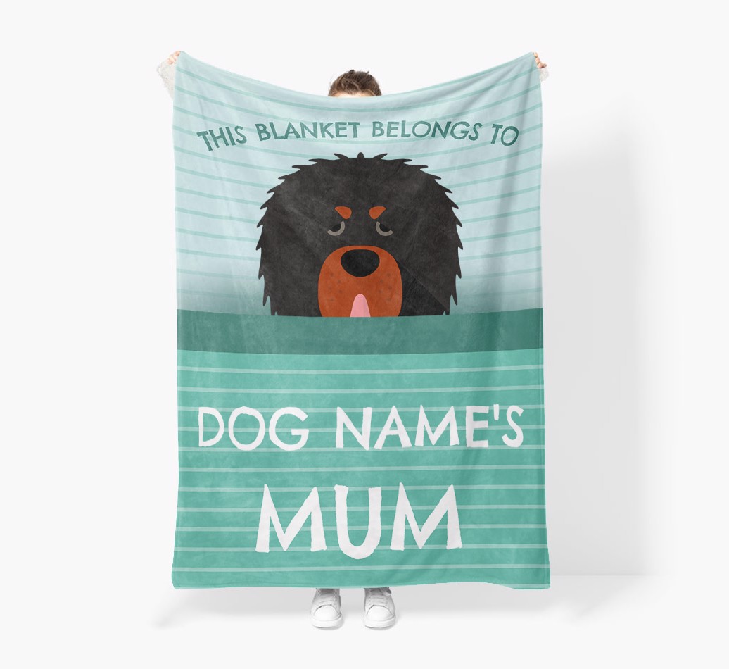 'This Blanket Belongs To...' - Personalized {breedFullName} Blanket: Premium Sherpa Fleece