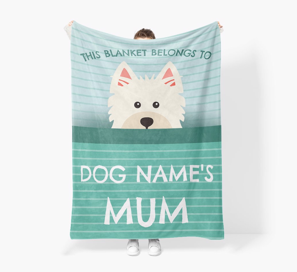 'This Blanket Belongs To...' - Personalised {breedFullName} Blanket: Premium Sherpa Fleece