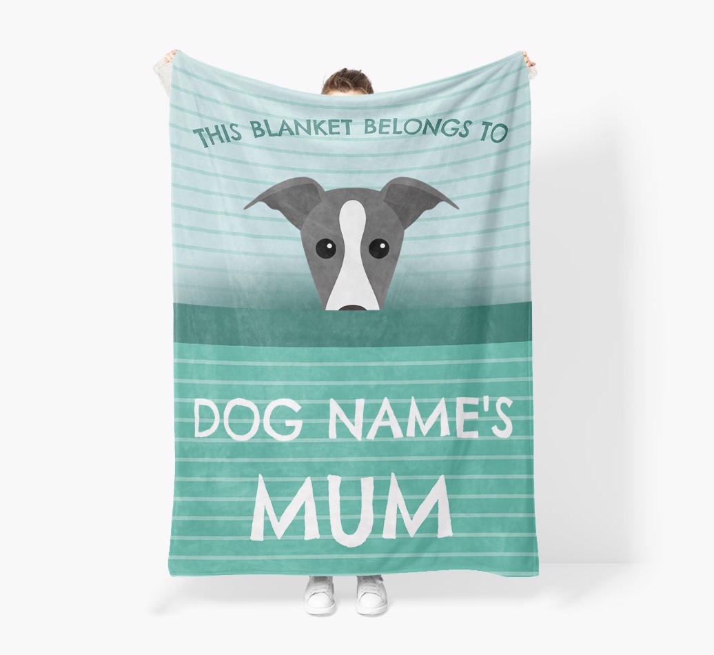'This Blanket Belongs To...' - Personalised {breedFullName} Blanket: Premium Sherpa Fleece