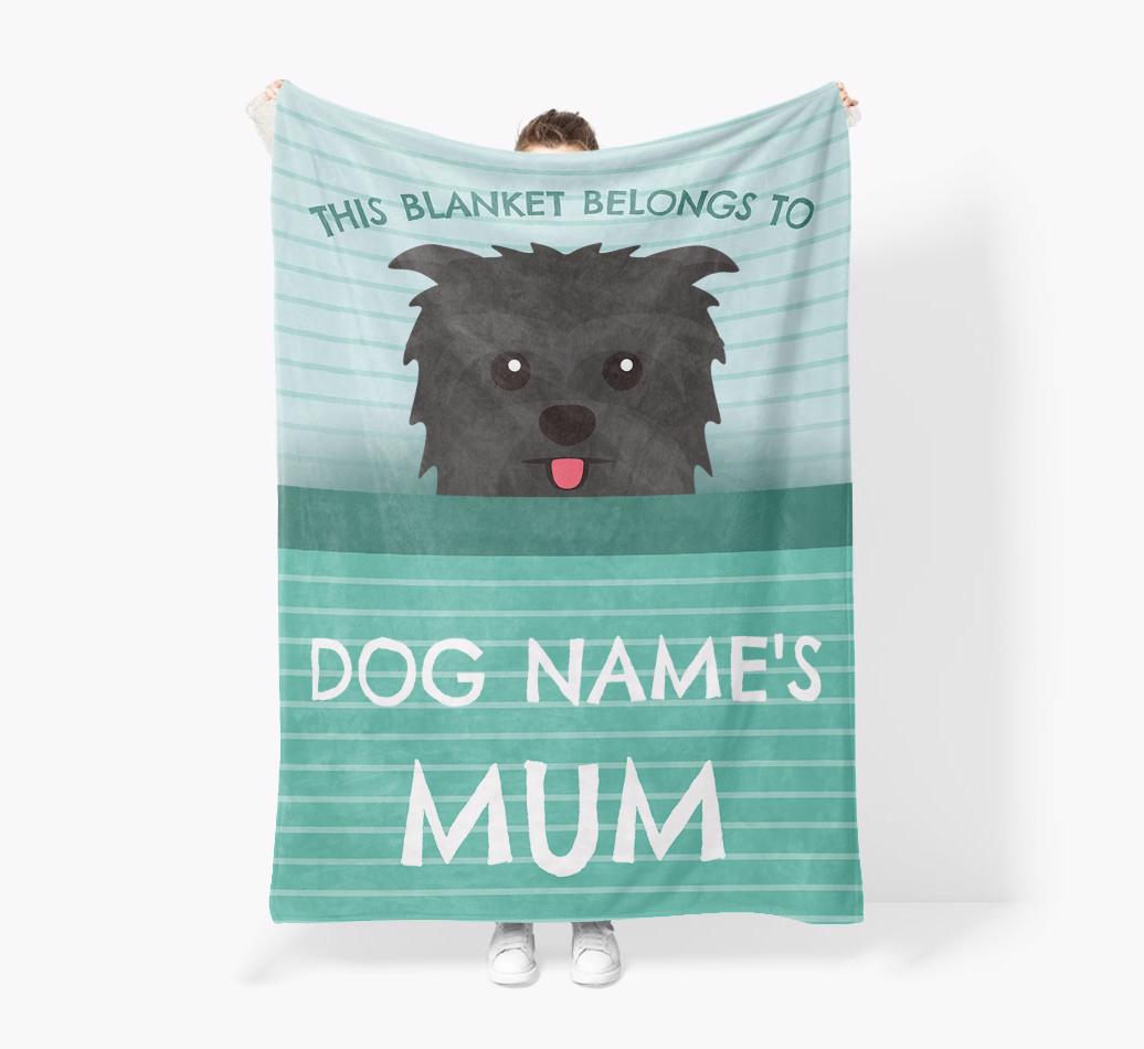 'This Blanket Belongs To...' - Personalized {breedFullName} Blanket: Premium Sherpa Fleece
