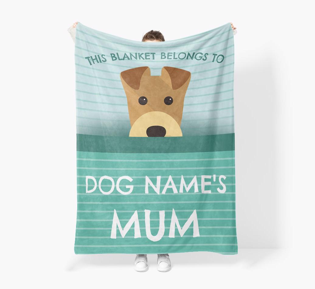 'This Blanket Belongs To...' - Personalized {breedFullName} Blanket: Premium Sherpa Fleece