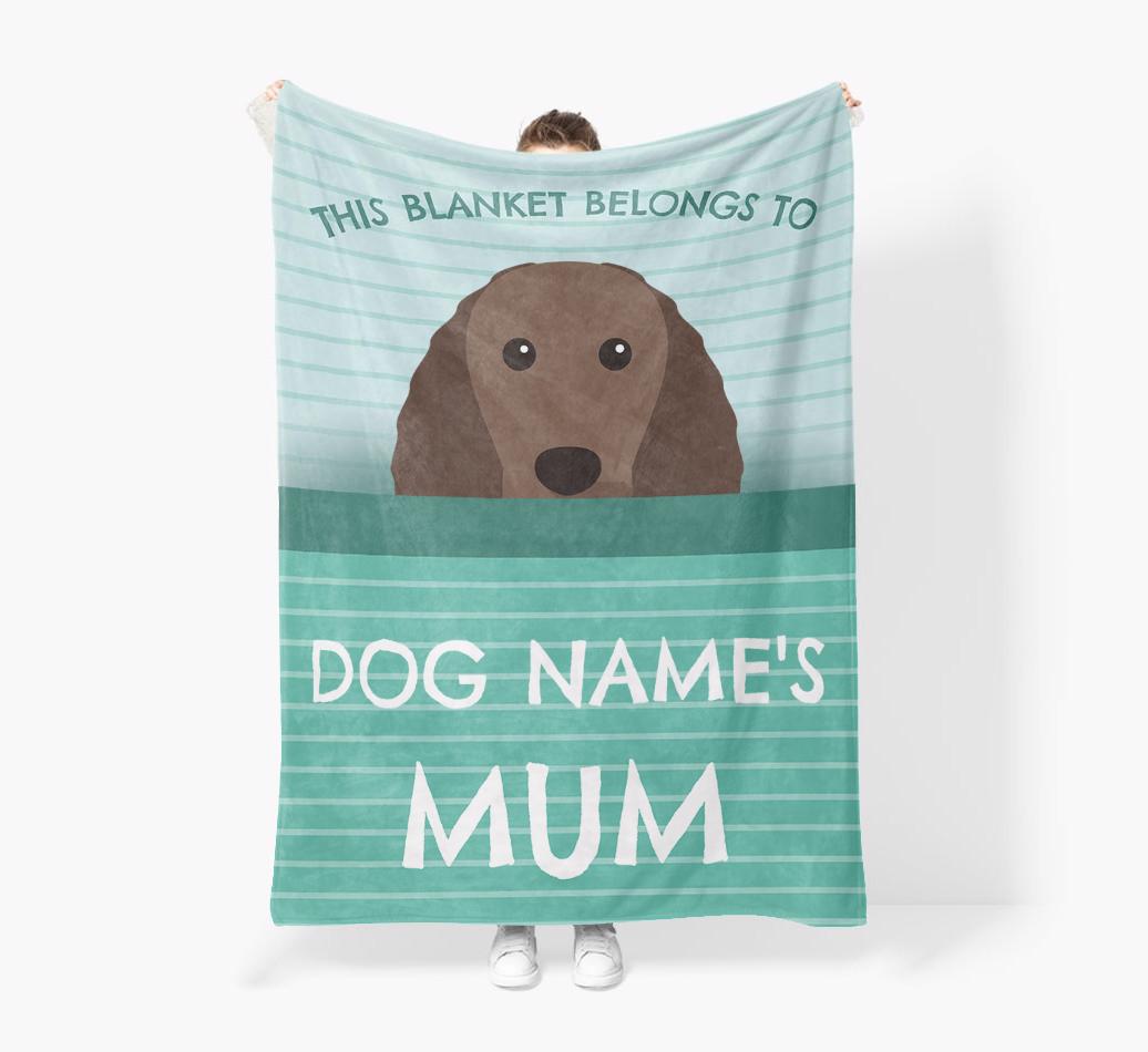 'This Blanket Belongs To...' - Personalized {breedFullName} Blanket: Premium Sherpa Fleece