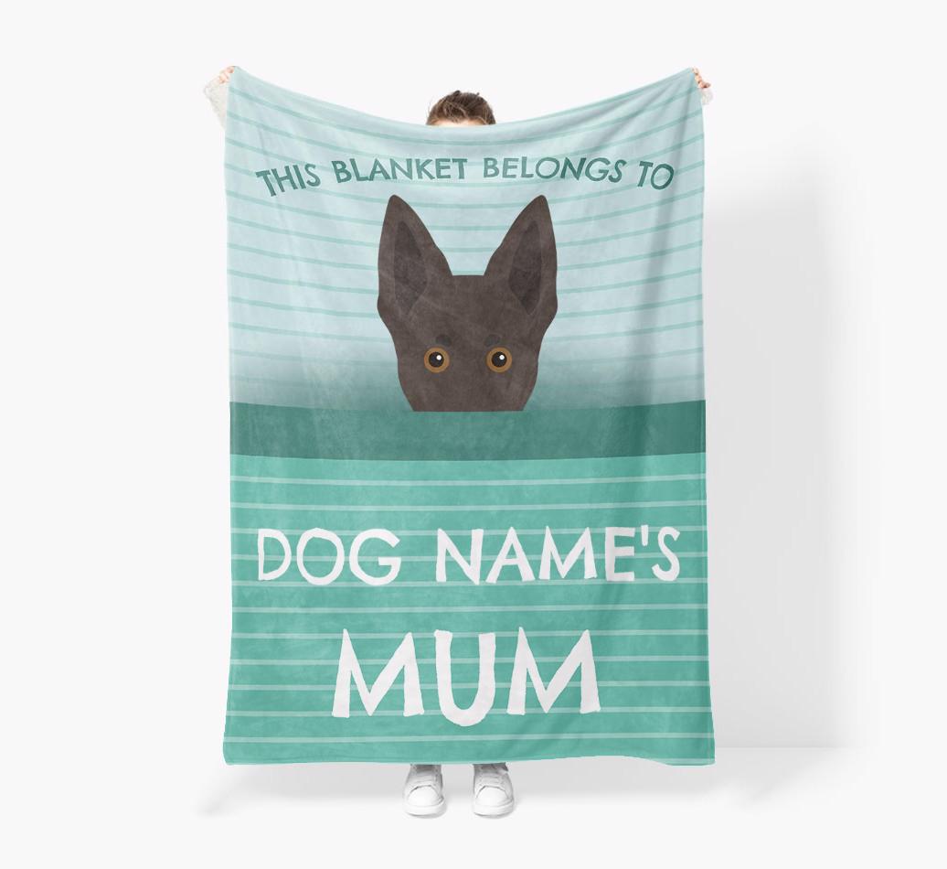 'This Blanket Belongs To...' - Personalized {breedFullName} Blanket: Premium Sherpa Fleece