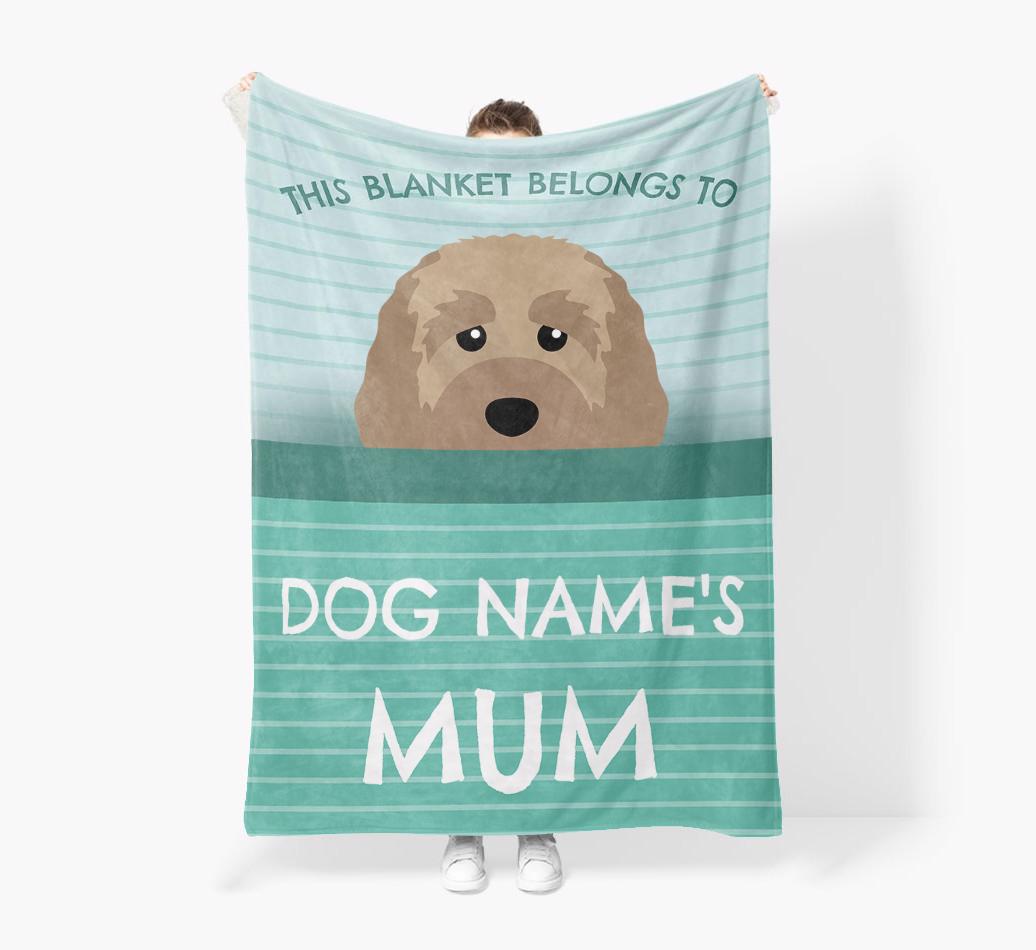 'This Blanket Belongs To...' - Personalized {breedFullName} Blanket: Premium Sherpa Fleece