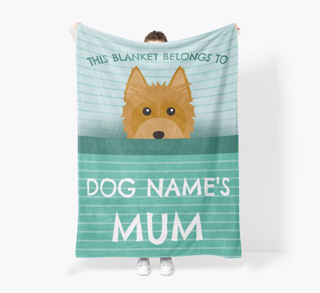 'This Blanket Belongs To...' - Personalized {breedFullName} Blanket: Premium Sherpa Fleece