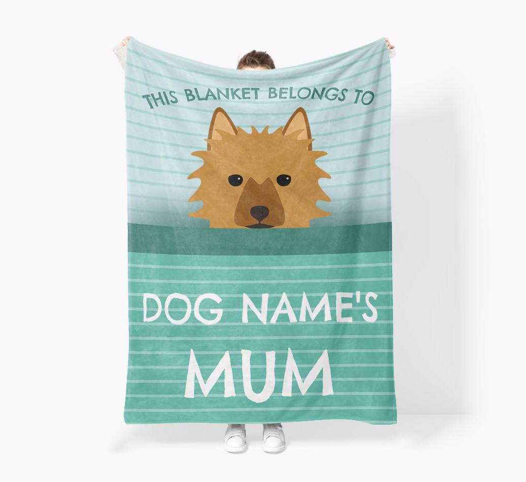 'This Blanket Belongs To...' - Personalized {breedFullName} Blanket: Premium Sherpa Fleece